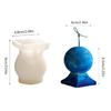 Candle Mould Resin Casting Molds DIY 3D Silicone Mould Ball-Shaped Candle Molds