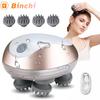 Electric Head Massager Silicone Scalp Magnetic Suction Charging Silicone Shoulder Multifunctional Kneading Vibration Head Spa