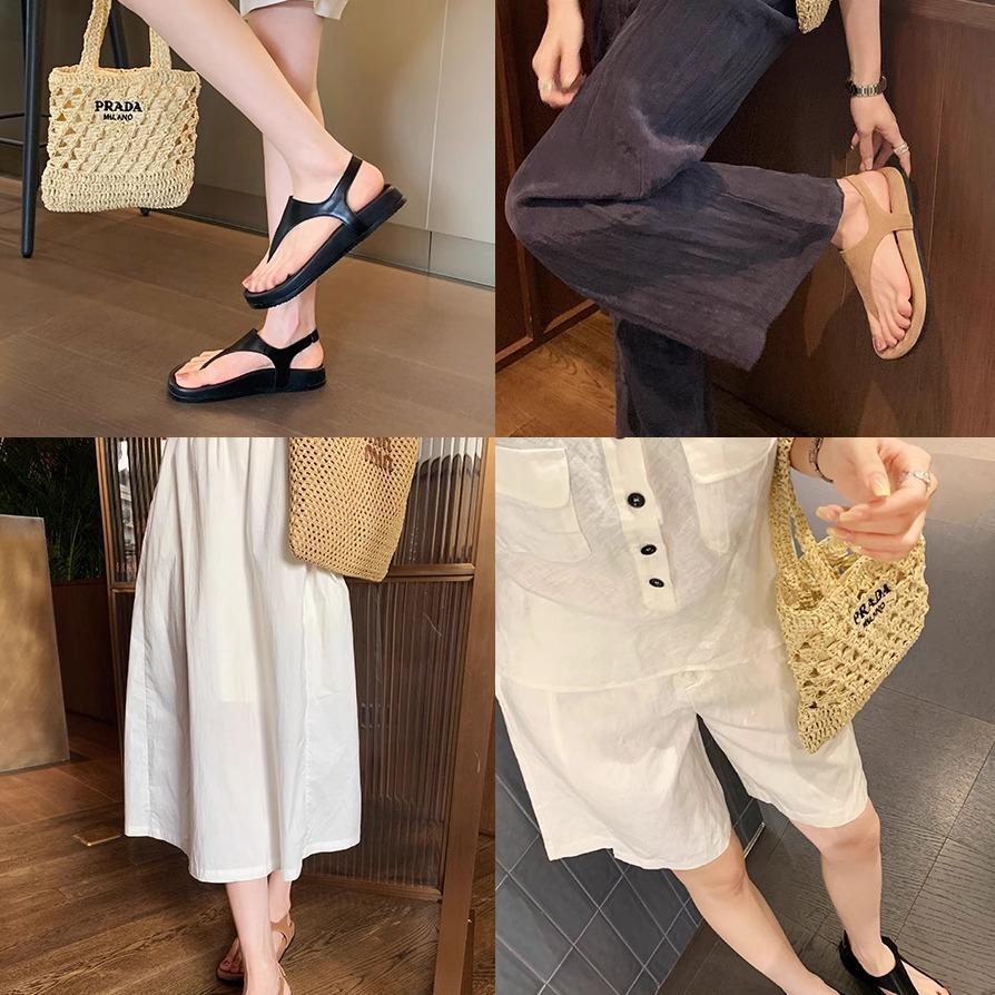 Schafsfellversion von Traubenmutter mit dem gleichen minimalistischen Temperament Flip-Flops Retro-Zehen Urlaub dicksohlige Nischen-Römersandalen