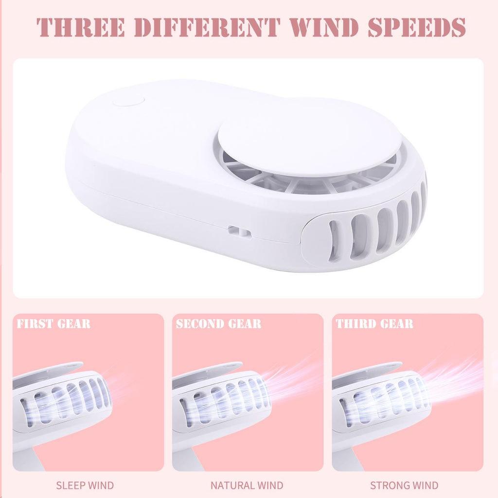Mini USB Rechargeable Bladeless Fan for Eyelash Extensions