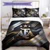 Set Biancheria da Letto Stampata Calcio Argentina 3 Pezzi Copriletto Traspirante Accogliente come Regalo per Inaugurazione Casa o Festa