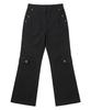 Ebeulisi Eyelet Wide Cotton Cargo Pants (Black)