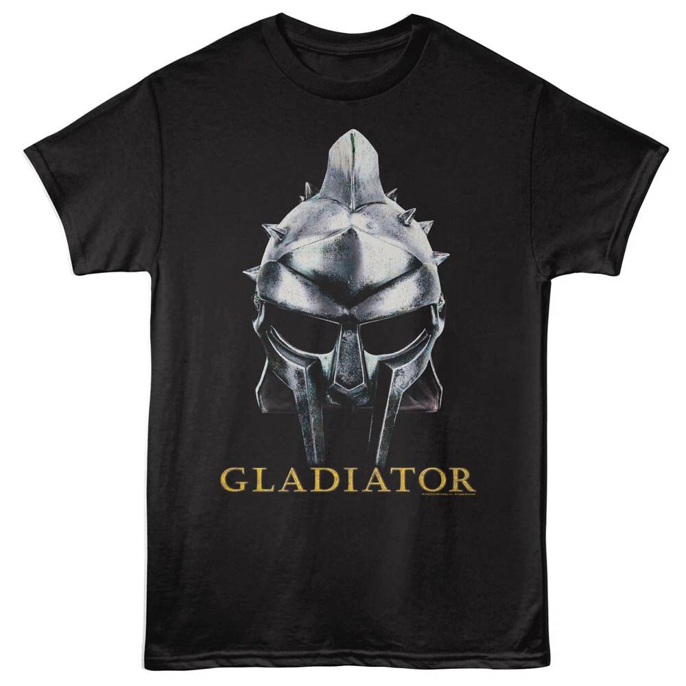 Gladiator Movie Maximus Spiked Helmet Mask Men s T Shirt S