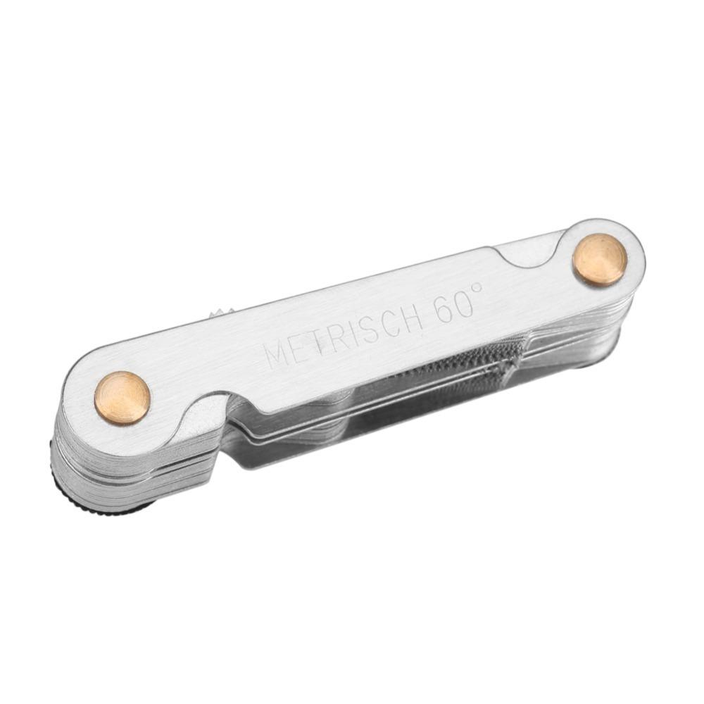 

Metric Metal Thread Gauge 58pcs Precision Thread Measuring Tool Portable Durable Thread Checker Mechanical срібний