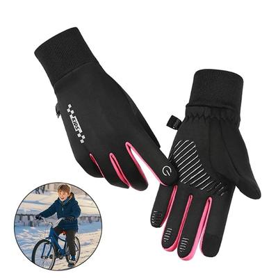 New Winter Children Gloves Padded Warm Wind Cold Riding Glove Touch Screen Non-slip Waterproof Ski Gloves Outdoor Sports