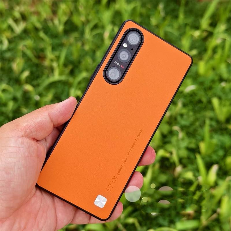 Pouzdro Pro Sony Xperia 1 V 5 10 IV 1 III Luxusní Silikonová Kůže Ochrana Zadní Kryt Telefonu Pro Xperia 1iV 5V 10V Stylový Nárazník