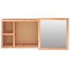 Mirror Cabinet 80 X 17 X 34 Cm Solid Walnut Wood