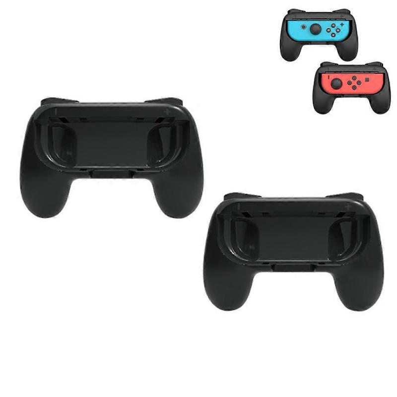 Grips for Nintendo Switch Joycon Controller 2 Pack  - Black- Game Accessories Joy-Con Handheld Joystick Remote Control Holder Joy Con Kit
