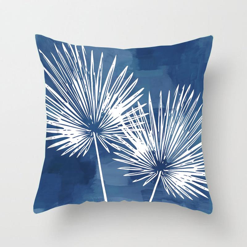 

Квадратна наволочка в блакитному стилі з поліестеровим принтом автомобільний диван офісне крісло наволочка проста прикраса для дому наволочка 40X40CM