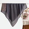 Autumn and Winter Velvet Purple Japanese Samurai 91 Large Square Scarf Women's Fashion Vacation Beach Silk Headscarf Shawl Thermal Scarf