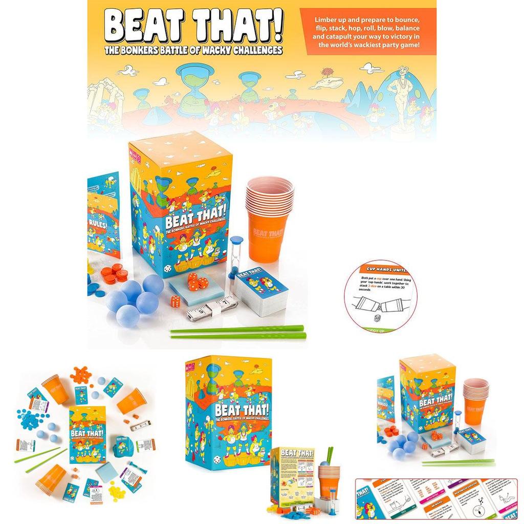 Hilarious Beat That Board Game For Families Kids Adults With 160 Crazy Challenges