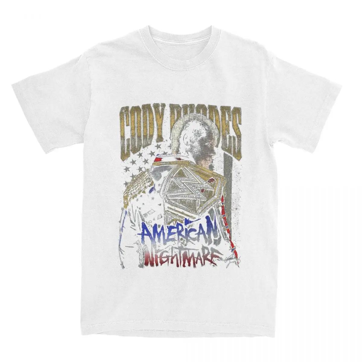 

Коди Роудс Американский кошмар аксессуары футболки для мужчин и женщин борьба законченная история хлопковые графические принтованные футболки XXXXXL белый