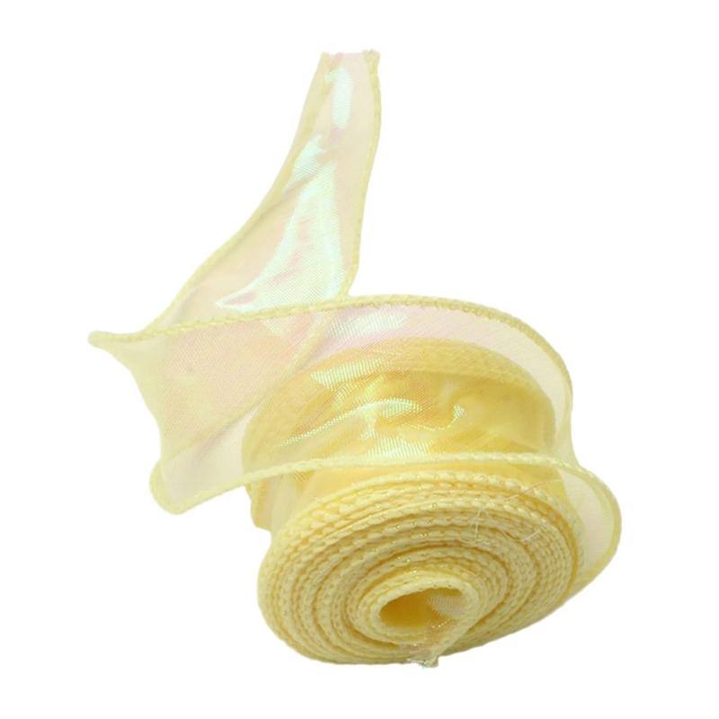 Sheer Organza Ribbon 40mmX9meter Chiffon Ribbons for Bouquets Wrapping Wedding Cake Decoration Craft Wreath Bows Making