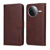 For Xiaomi Poco F7 Pro 5G/Redmi K80 5G PU Leather Wallet Case Phone Stand Cover with Tempered Glass