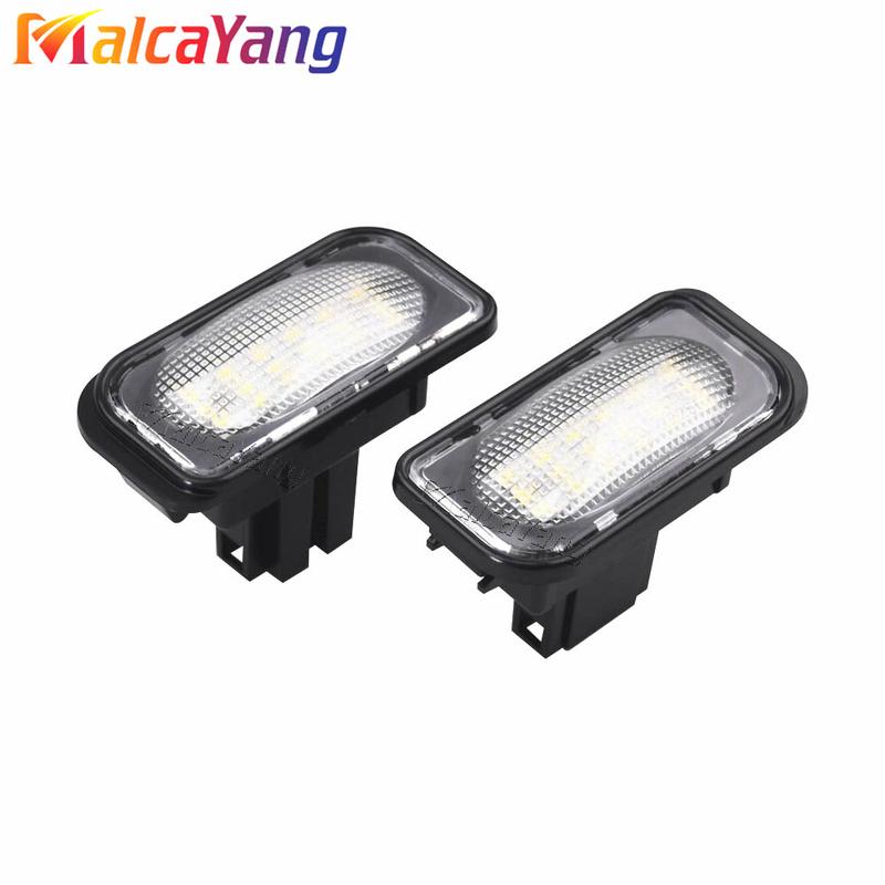 New Hight Quality For Mercedes Benz W203 4D Sedan CLK A209 W209 C209 SMD White Error Free LED License Plate Lights Lamps Car Sty