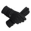 Pigskin Gloves Men's Winter Velvet Thickened Warm Motorcycle Riding Electric Vehicle Non-slip Outdoor Skiing Cold and Windproof