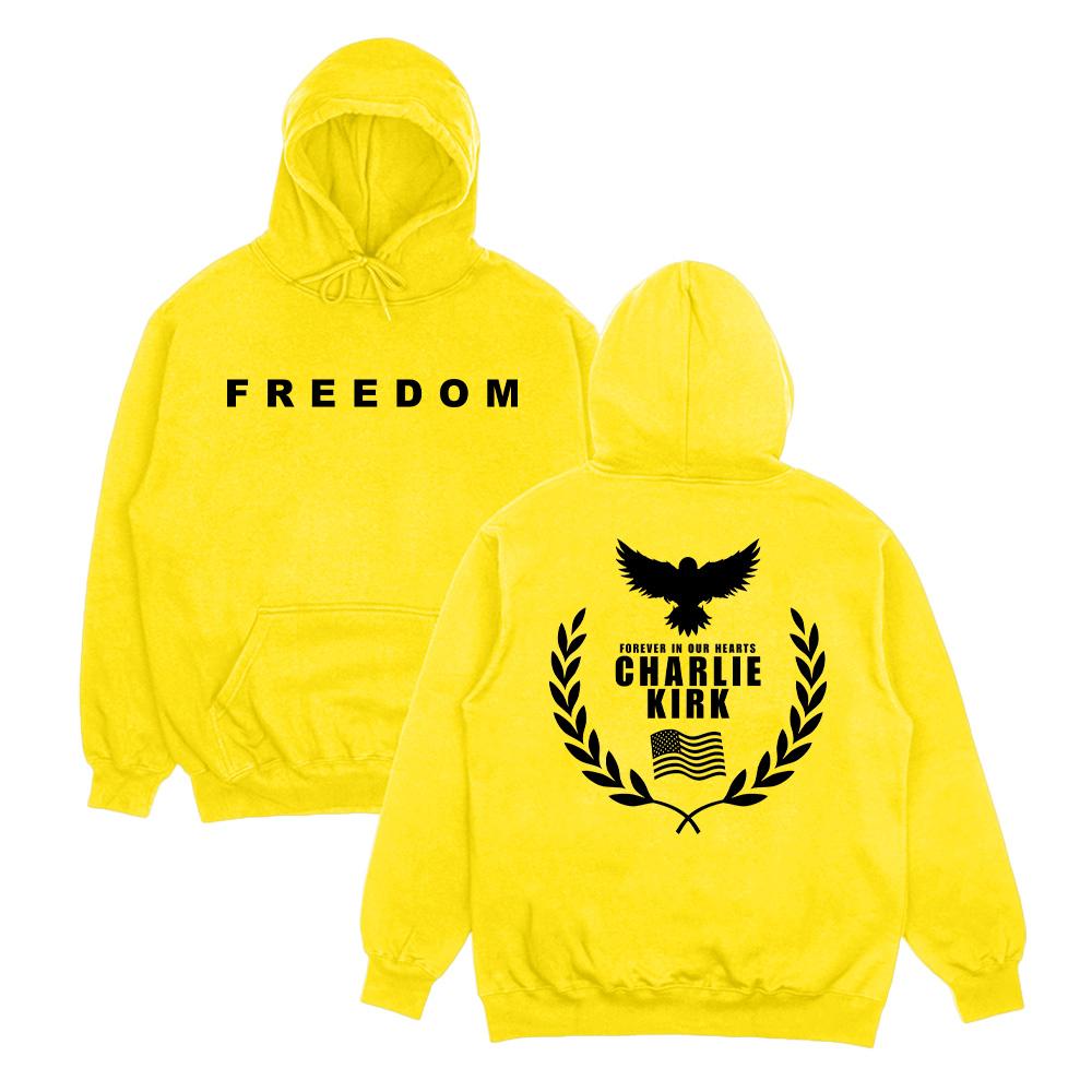 Tribute Charlie Kirk Freedom Hoodies Frau Mann Neu Ästhetische Pullover Herbst Langarm Kapuzenpullover Übergroße High Street Sweatshirts