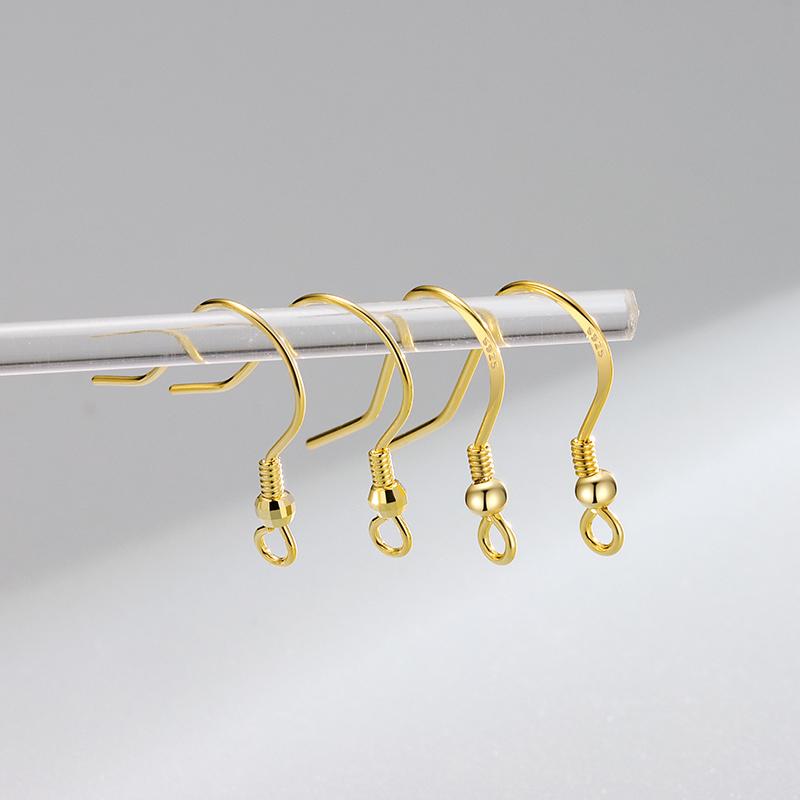 DIY 925 Sterling Silver Accessories Ear Fish Hooks Dangle Pendant Earrings Wire for Fine Jewelry Making Handmade
