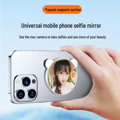 Magnetic Selfie Mirror: Mobile Phone Photography and Vlog Assistant