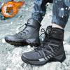 Fleece Thickened Cold-proof and Warm Cotton Shoes High-top Snow Boots Outdoor Non-slip and Wear-resistant Off-road Mountaineering Boots