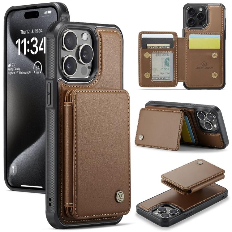 JEEHOOD J05 Business Magnetic Style RFID Leather Phone Case