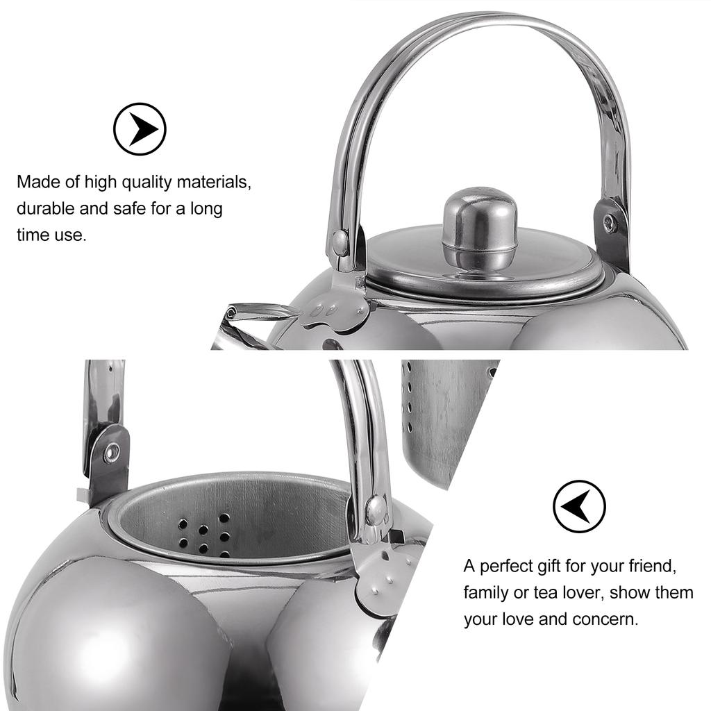Stainless Steel Pot Tea Kettles Large Capacity for Home Household Teakettle Thicken Portable with Strainer
