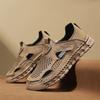 Fashion Classic Leathe Summer Casual Shoes Business Men's Hollow Out Sandals Quick Dry Wading Aqua Shoes Breathable Male Beach Sneakers