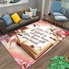 John 14:8 Cherry Bible Verse Carpet Non-slip Rug Suitable for Living Room and Bedroom Sofas