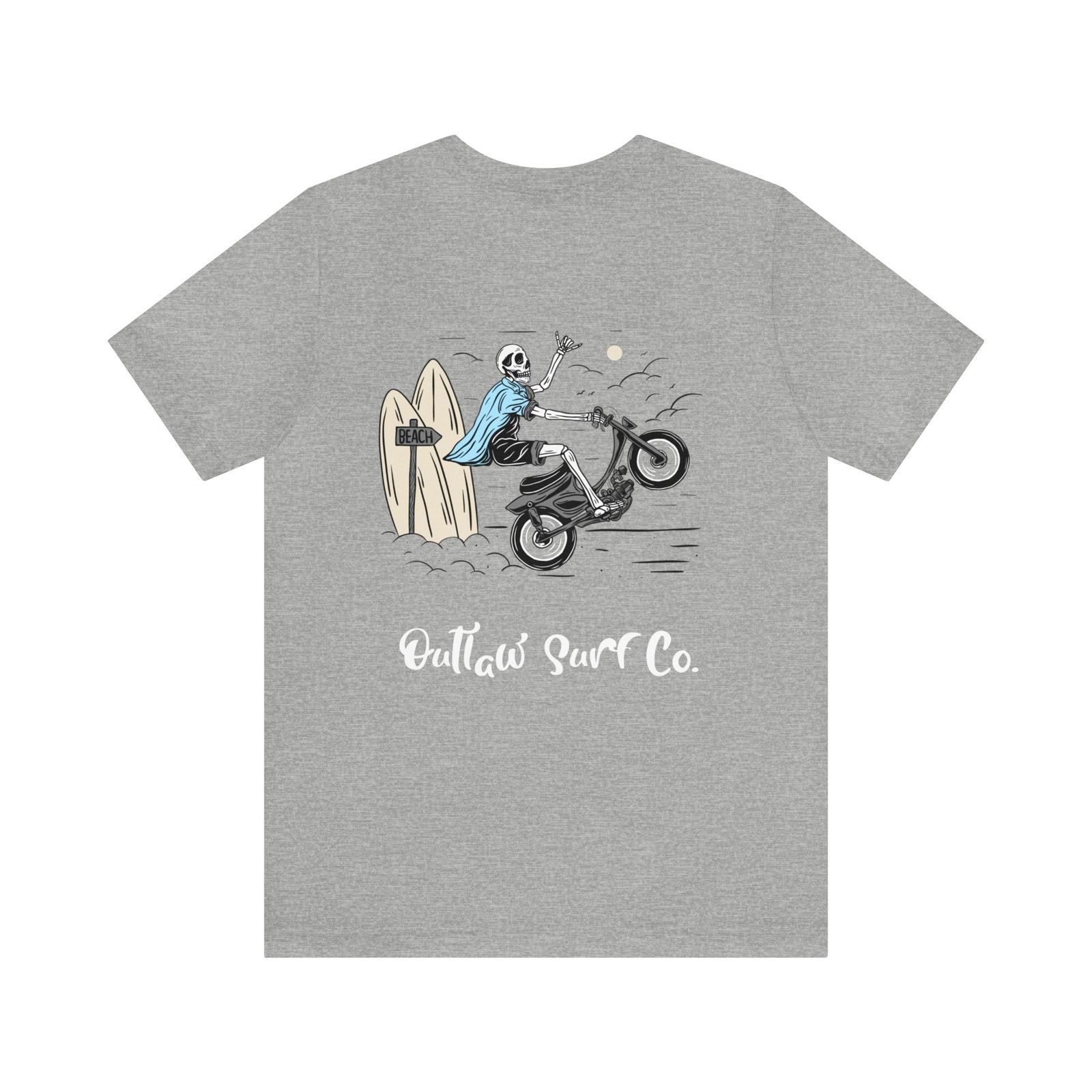 Outlaw Surf Skeleton Wheelie T-Shirt S разноцветный