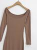 Women's One-Shoulder Off-the-Shoulder Fishtail Long Dress