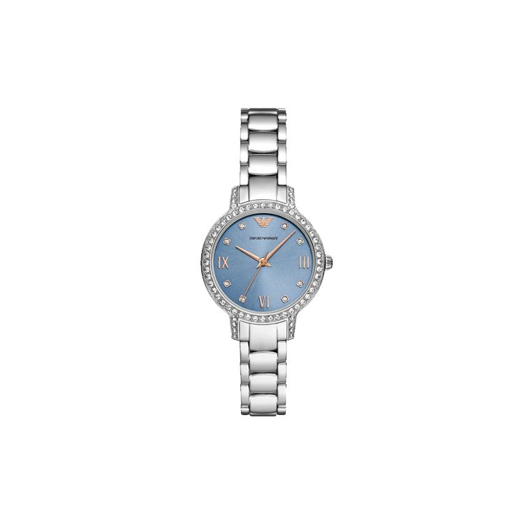 Emporio Armani Watch Quartz Movement 32Mm Blue Dial Women watches AR11585-CLG Blue Dial