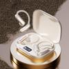 Replaceable Battery OWS Earphones, Open-Ear Clip On Wireless Earbuds, Long Battery Life Sweatproof Headphones for Running Gym