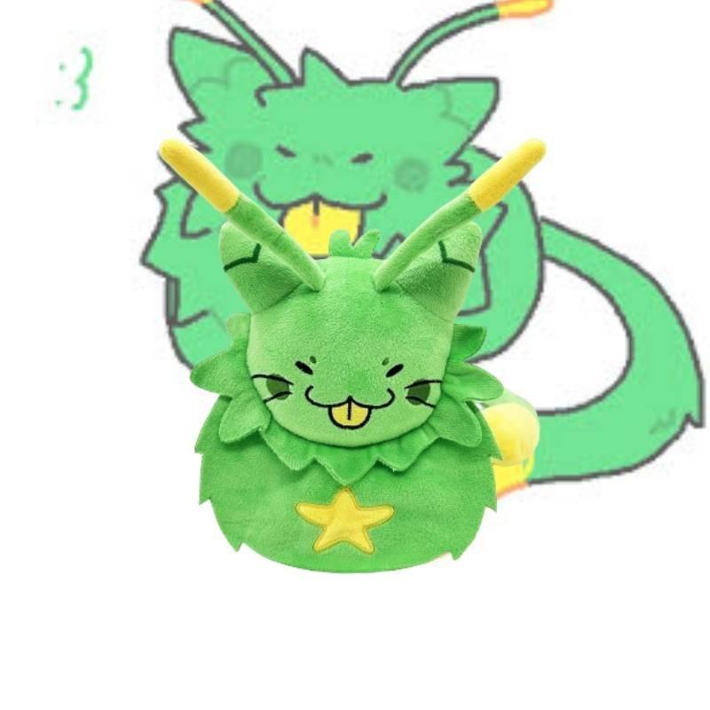 New Gnarpy Discovers The Internet Green Cat Robot Plush Toy Doll For Kids