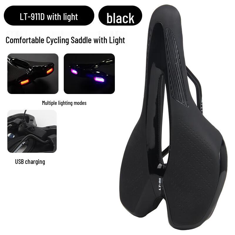 

Lishi Silicone Bicycle Saddle with LED Taillight