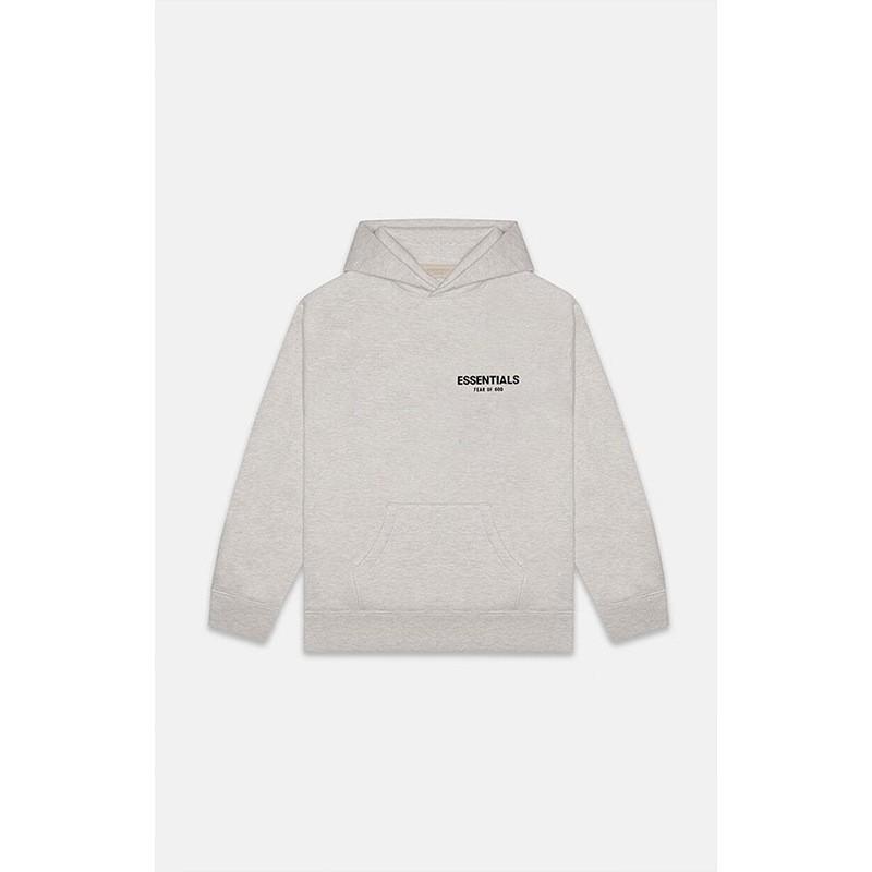 FOG ESSENTIALS Flocked Pullover Hoodie Mens Casual Sweatshirt Youth Streetwear