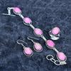 Pink Triplet Opal Gemstone Handmade 925 Sterling Silver Jewelry Set M-3200