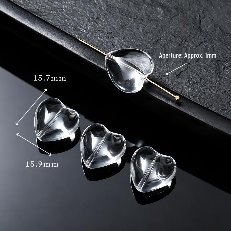 Handmade White Crystal Nine-Tailed Fox Pixiu Glass Bead Accessory