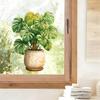 Statisch Klevende Monstera Potplant Raam Badkamer Glas Decoratieve Sticker Huisdecoratie