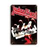 Judas Priest British Steel Tin Sign Vintage Metal Wall Art Rock Memorabilia