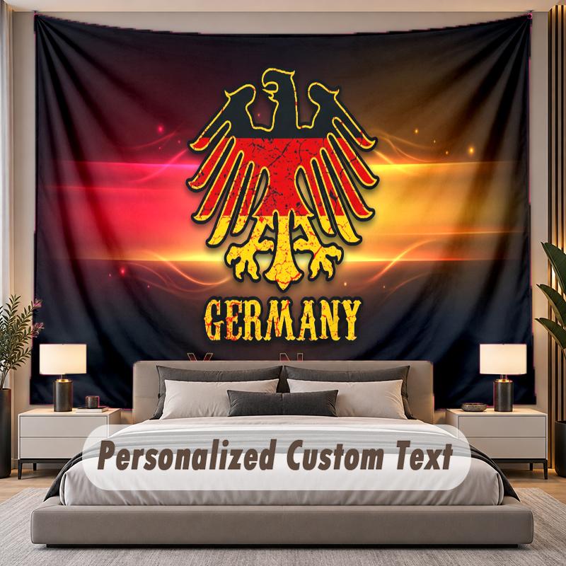 Custom Name Text Tapestry Eintracht Frankfurt Personalized Polyester Wall Tapestry For Bedroom And Room