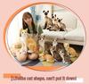 Orange and Siamese Cat Plush Toy Figurine
