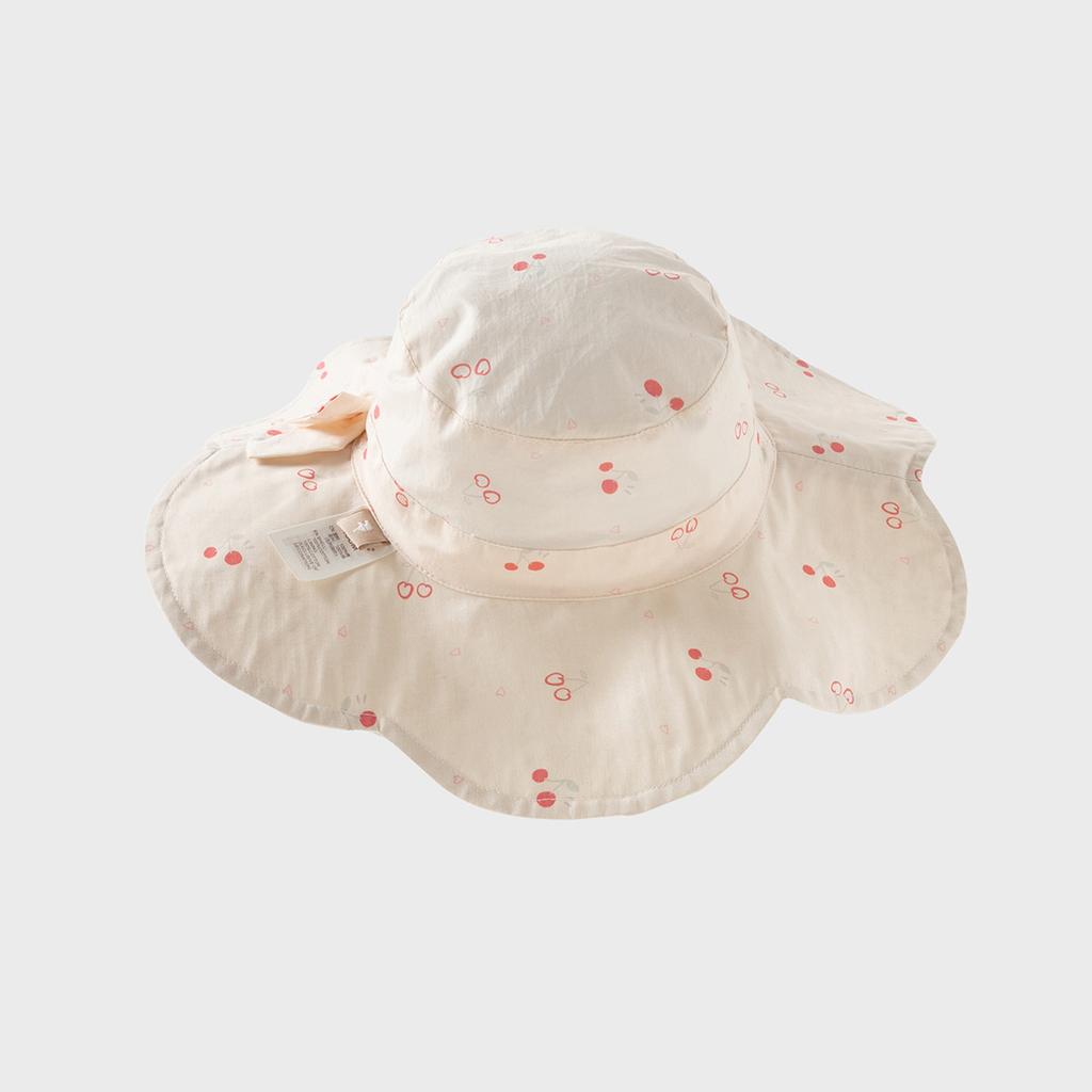 David Bella Children's Hat, Girls' Pure Cotton Fisherman's Hat, Sunshade Hat, Baby Printed Sun Hat