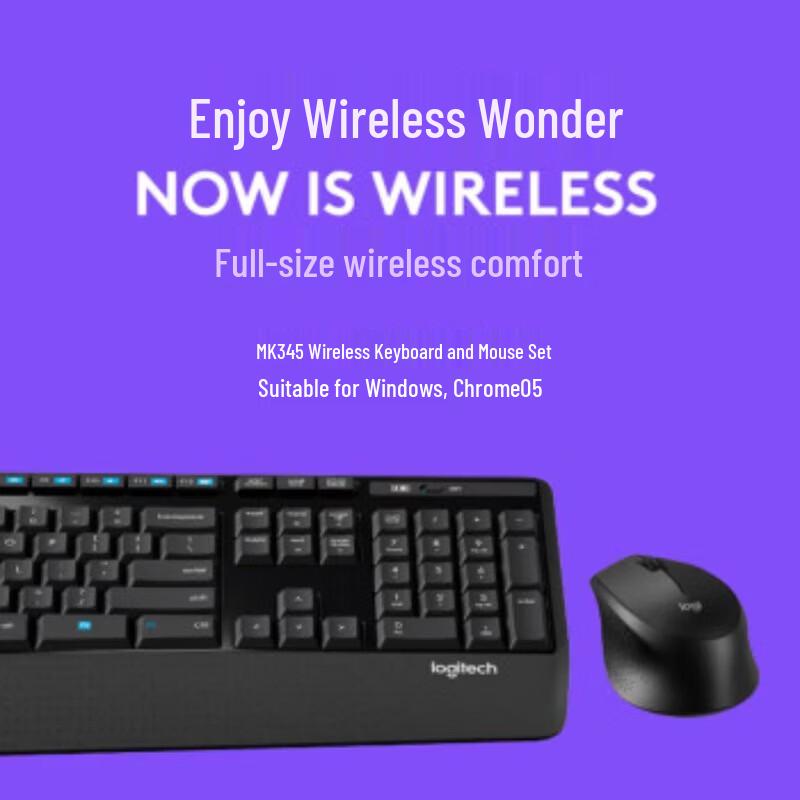 Logitech MK345 Wireless Keyboard and Mouse Combo