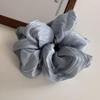 Korean Style Satin Pearlescent Flower Hair Tie