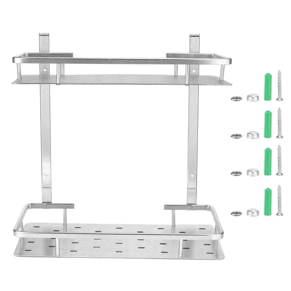 Rostfreies Duschregal Weltraum-Aluminium Aufbewahrungskorb Badezimmer Küche Schlafzimmer Dusche