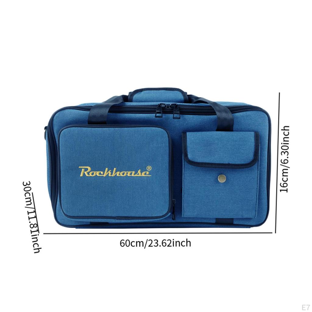 Guitar Effects Pedal Board Bag Case Organizer for Daily Transport