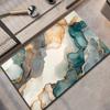 Imitation Marble Patterned Bathroom Carpet Nordic Style Versatile Mat Entrance Non Slip and Absorbent Door Mat