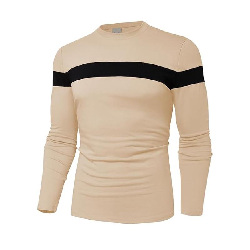 

Весенне-осенняя мужская футболка с круглым вырезом и длинным рукавом, из 100% полиэстера, свободная, удобная, спортивно-повседневная, с 3D-принтом 3XL хаки