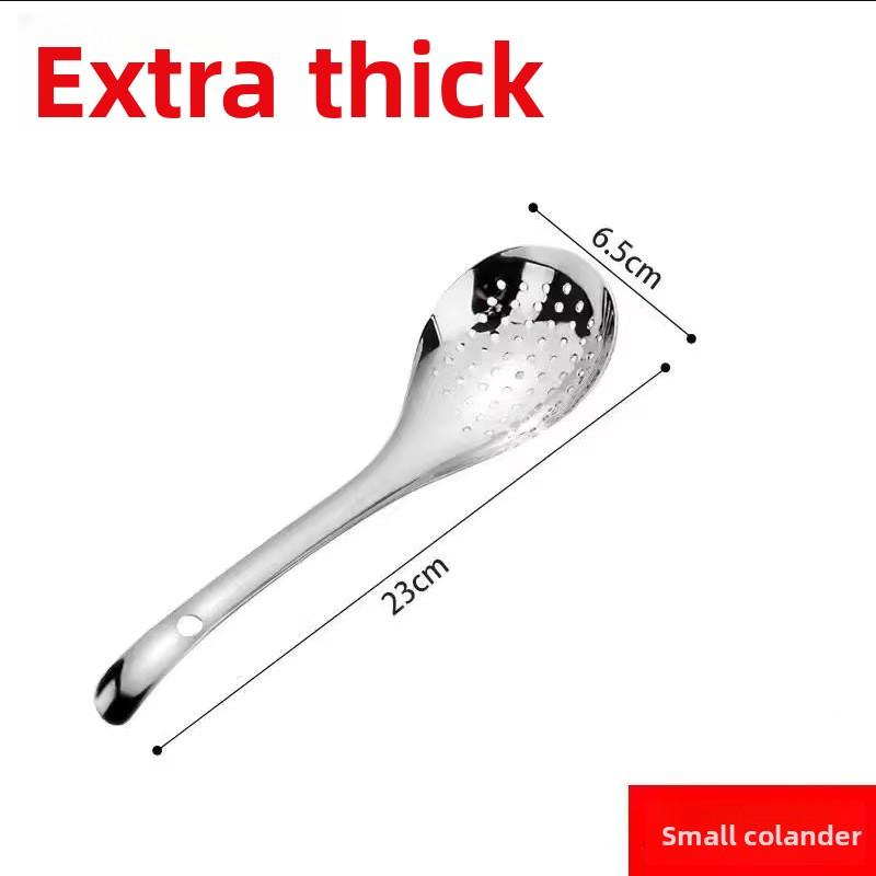1PC Slotted Spoon Stainless Steel Slotted Spoon Household Kitchen Strainer for Noodles Dumplings Fried Food Drain Skimmer Ladle