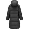 Skechers Comfort Sports Series Loose Long Hooded Warm Down Jacket Women Outerwear Carbon-Black P424W007-0018